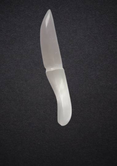 Selenite Crystal Athame/Knife k1008